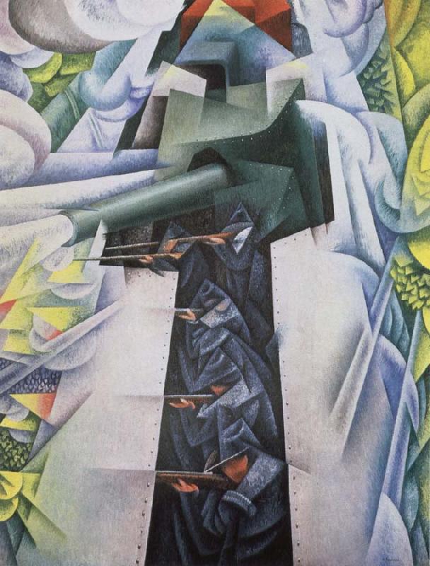 Armored train, gino severini